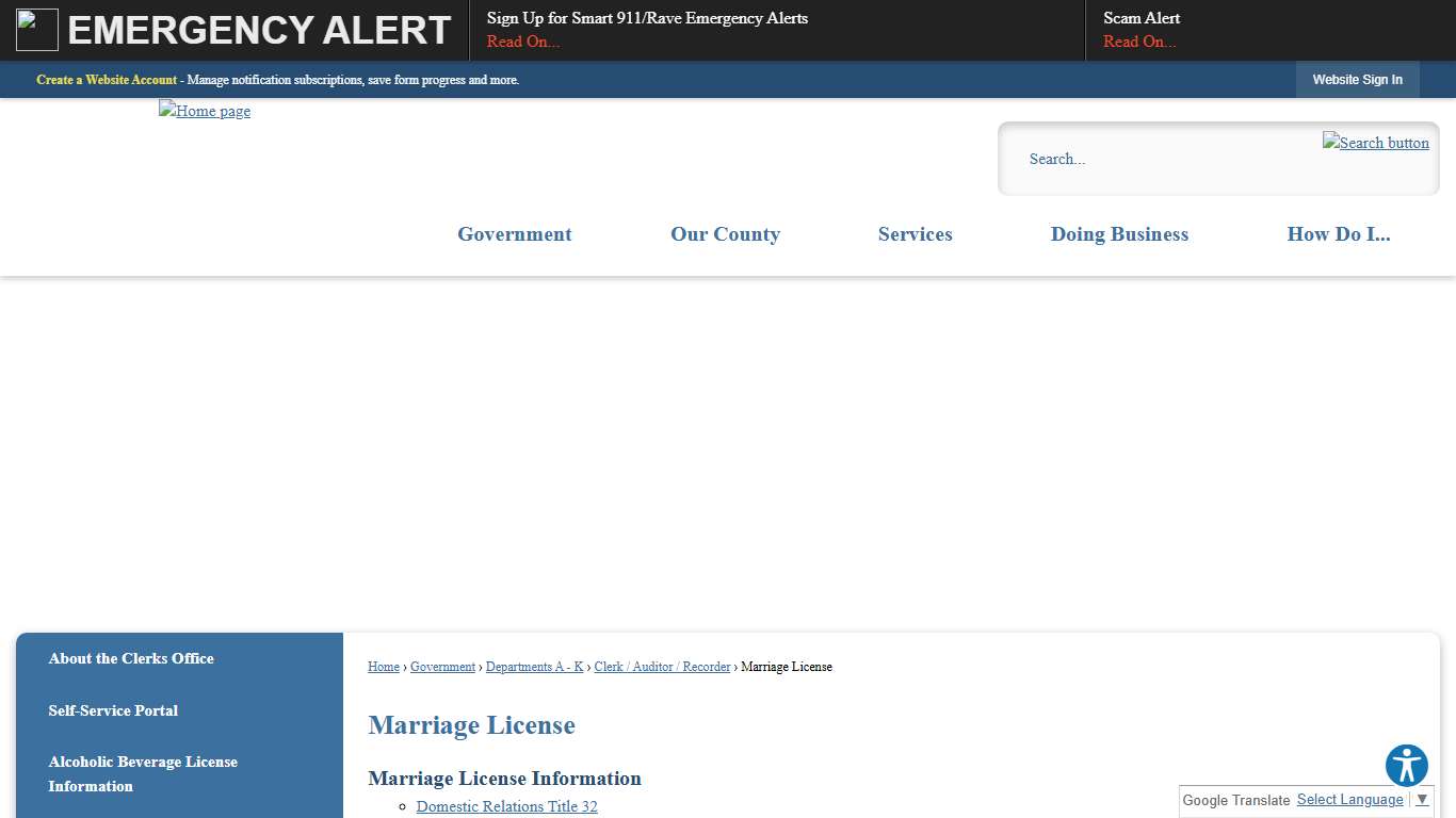 Marriage License | Blaine County, ID